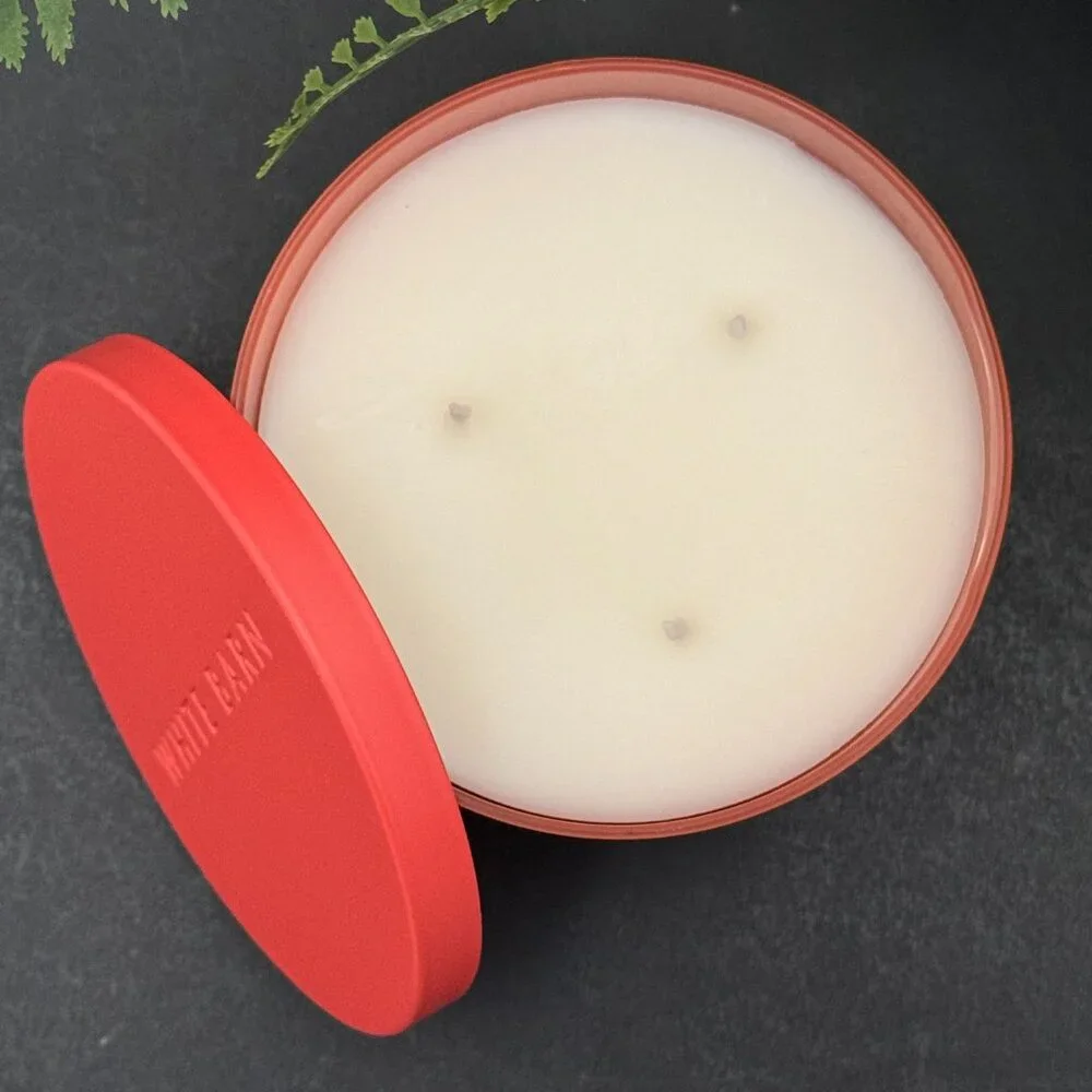 BBW Sunny Coconut White Barn Bath & Body Works 3 Wick Candle - Picture 6 of 10
